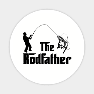 The Rodfather Funny Fishing Gift for Fisherman Magnet